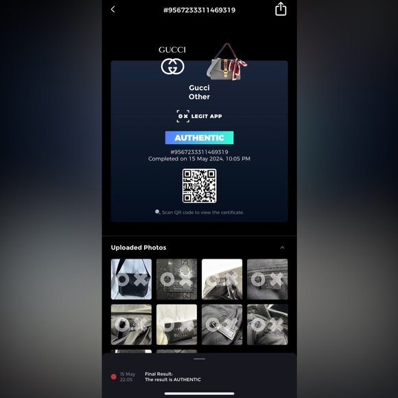 GUCCI 270794 black Imprime Mamas Diaper Bag messenger logo flap Authenticated - Picture 10 of 16